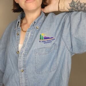 Mt. Nebo State Park Button Up Shirt Unisex 2XL